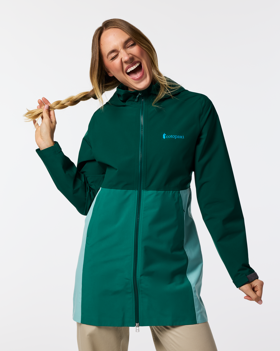 1200x1200_png-S26_W_Cielo_Rain_Trench_Kale_and_Malachite_2403.png Cielo Rain Trench - Women's - Image 1