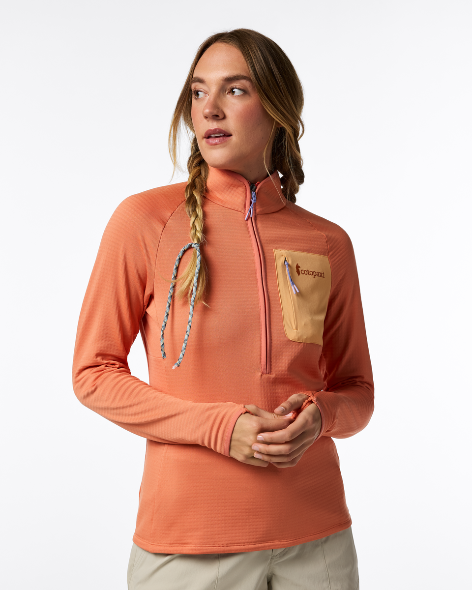 1200x1200_png-S26_W_Otero_Fleece_Half-Zip_Pullover_Grapefruit_3077.png Otero Fleece Half-Zip Pullover - Women's - Image 1