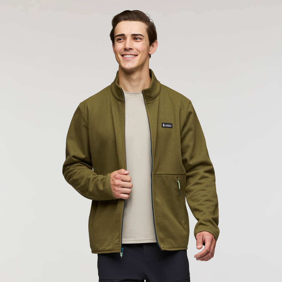 1200x1200png-F24MEnvoFleeceFullZipJacketHeatherLiveOak_051.png Envo Fleece Full-Zip Jacket - Men's - Image 1