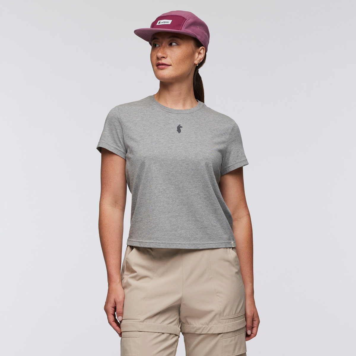 1200x1200png-F25WLlamaIconT-ShirtHeatherGrey_055.png Llama Icon T-Shirt - Women's - Image 1