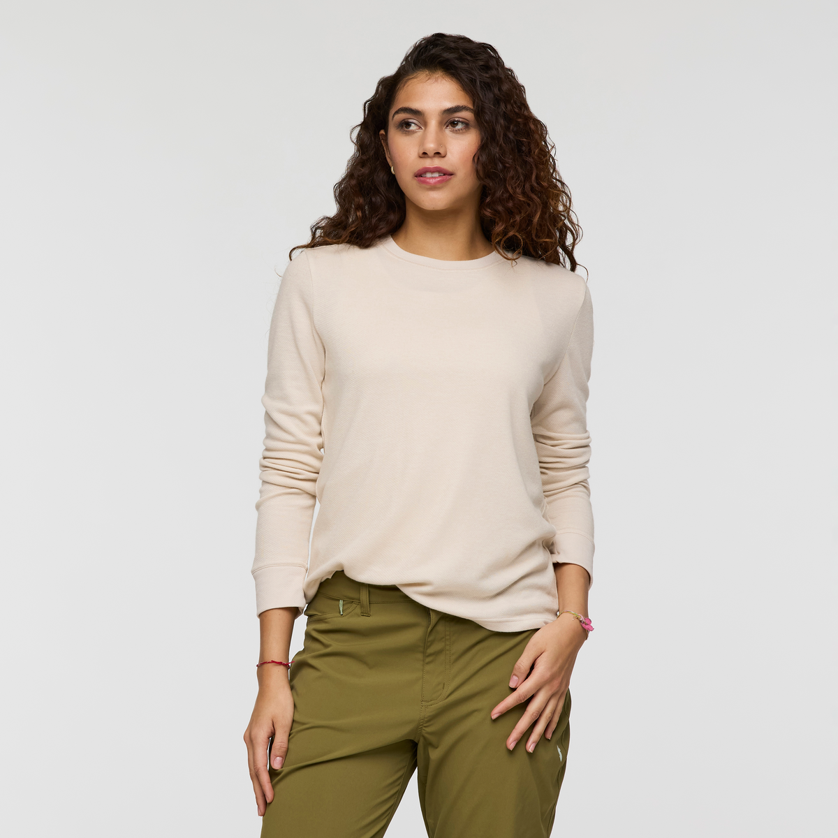 1200x1200png-F25WPerenneLong-SleeveShirtCream_001.png Perenne Long-Sleeve Shirt - Women's - Image 1