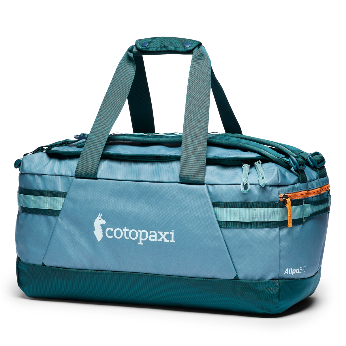 1200x1200png-S25AllpaGetaway55LDuffelBlueSpruceAndAbyss_F.png Allpa Getaway 55L Duffel - Image 1