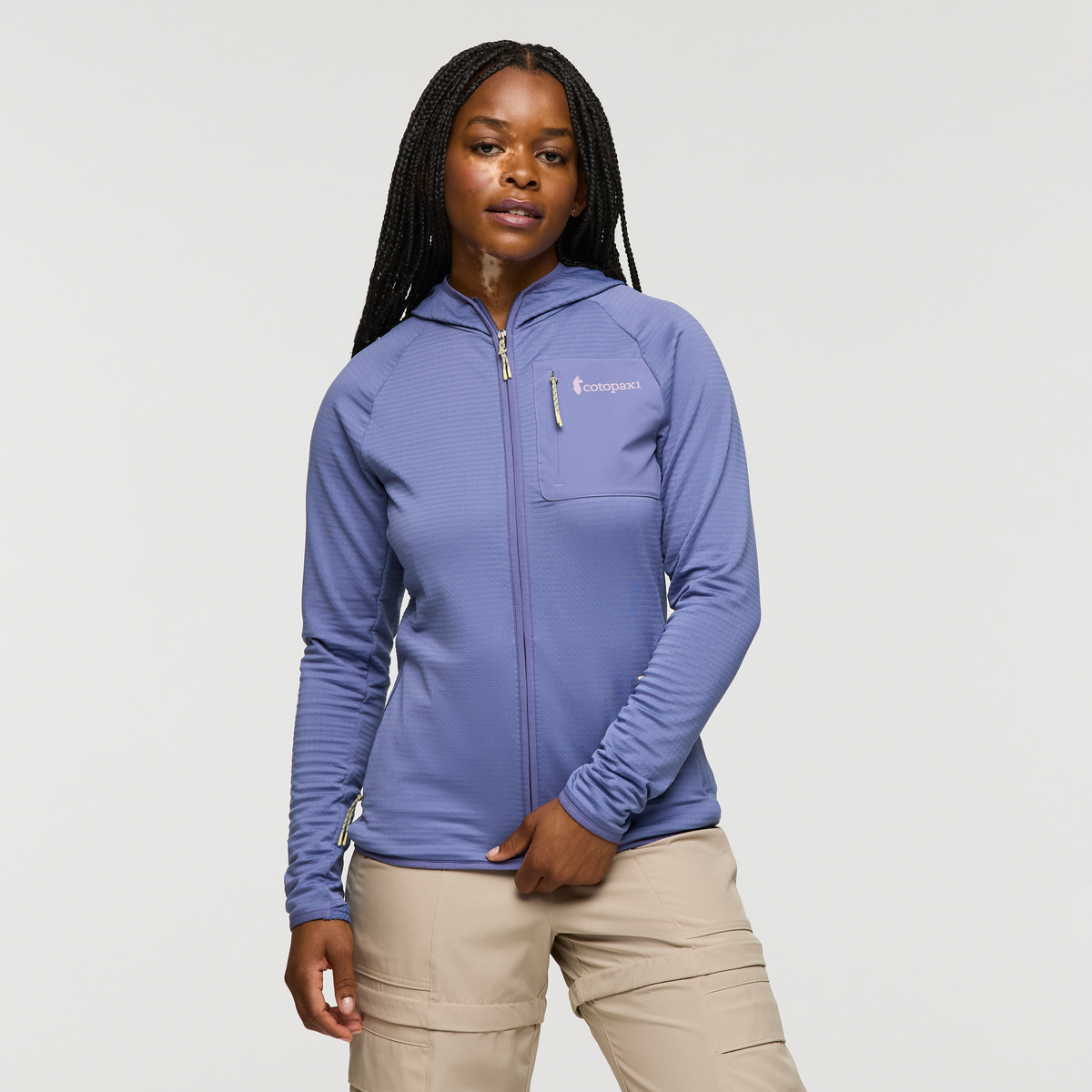 1200x1200png-S25WOteroFleeceFull-ZipHoodedJacketBlueSmoke_03.png Otero Fleece Full-Zip Hooded Jacket - Women's - Image 1