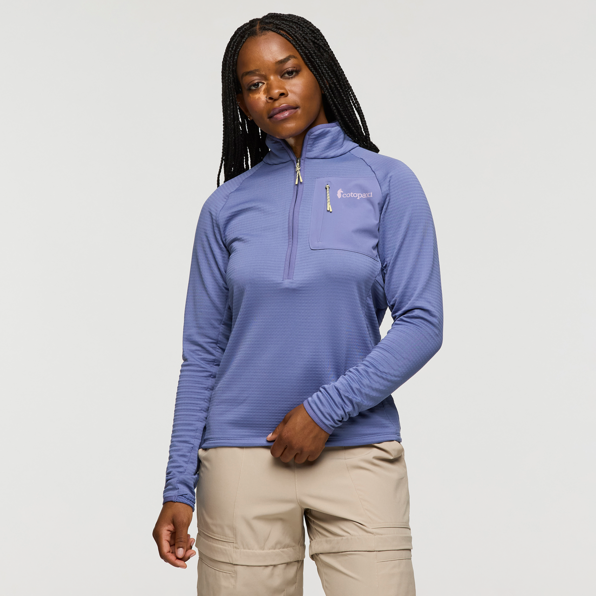 1200x1200png-S25WOteroFleeceHalf-ZipPulloverBlueSmoke_02.png Otero Fleece Half-Zip Pullover - Women's - Image 1