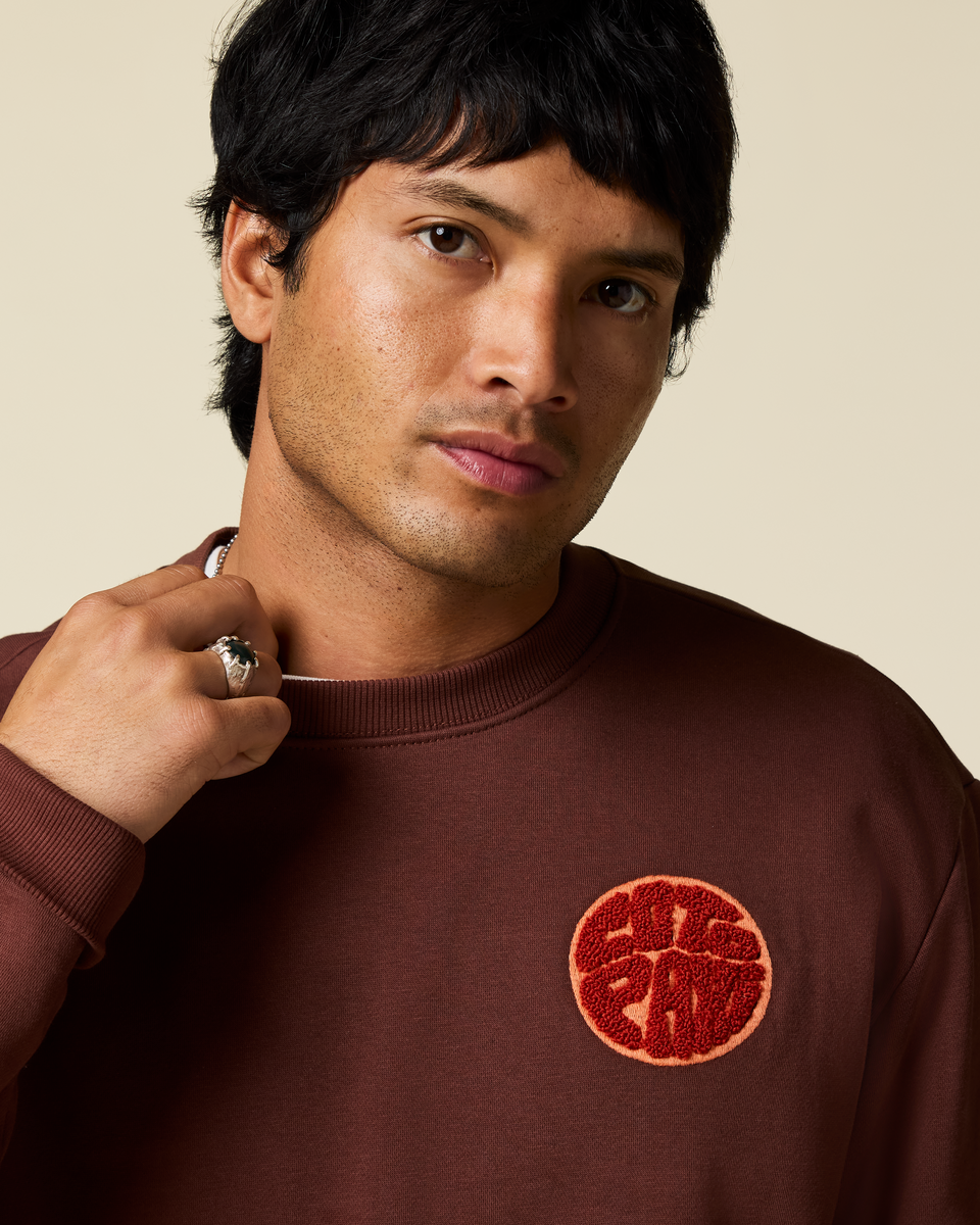1200x1200png-S26MTrailToSeaCrewSweatshirtSepia_04.png Trail To Sea Crew Sweatshirt - Men's - Image 1