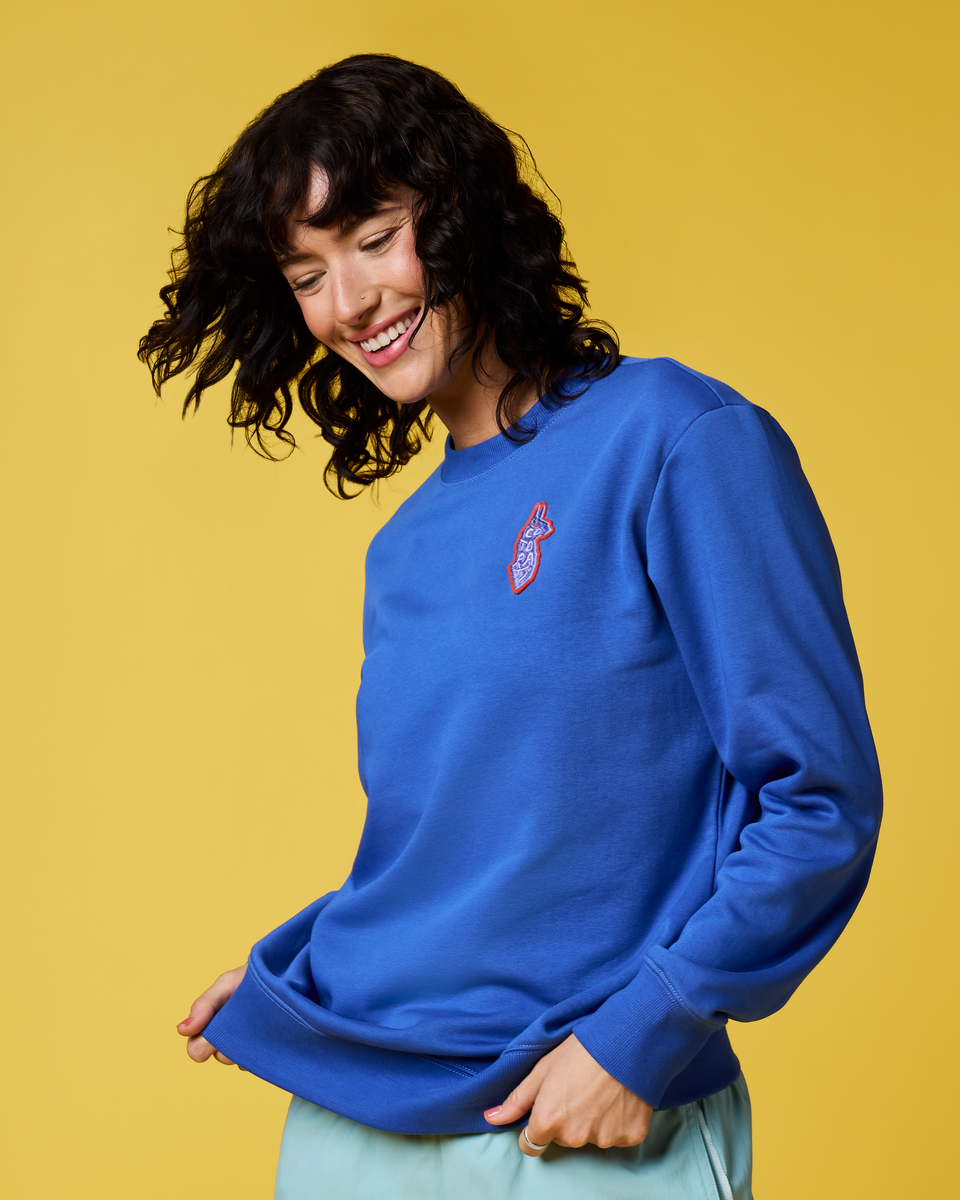 1200x1200png-S26WLavaLlamaCrewSweatshirtAzure_0029.png Lava Llama Crew Sweatshirt - Women's - Image 1