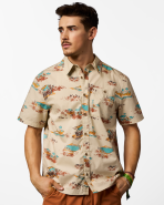 Estival Button Up Shirt - Print - Men's