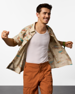 Estival Button Up Shirt - Print - Men's - Image 7