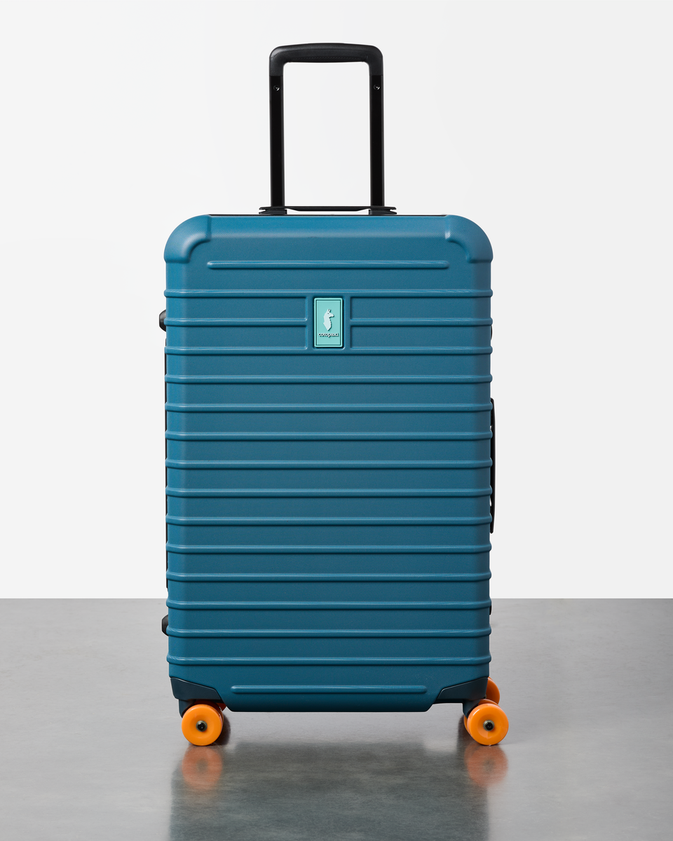 s26-u-coraza-suitcase-medium-checked-blue-spruce-f.png Coraza Suitcase - Medium Checked - Image 1